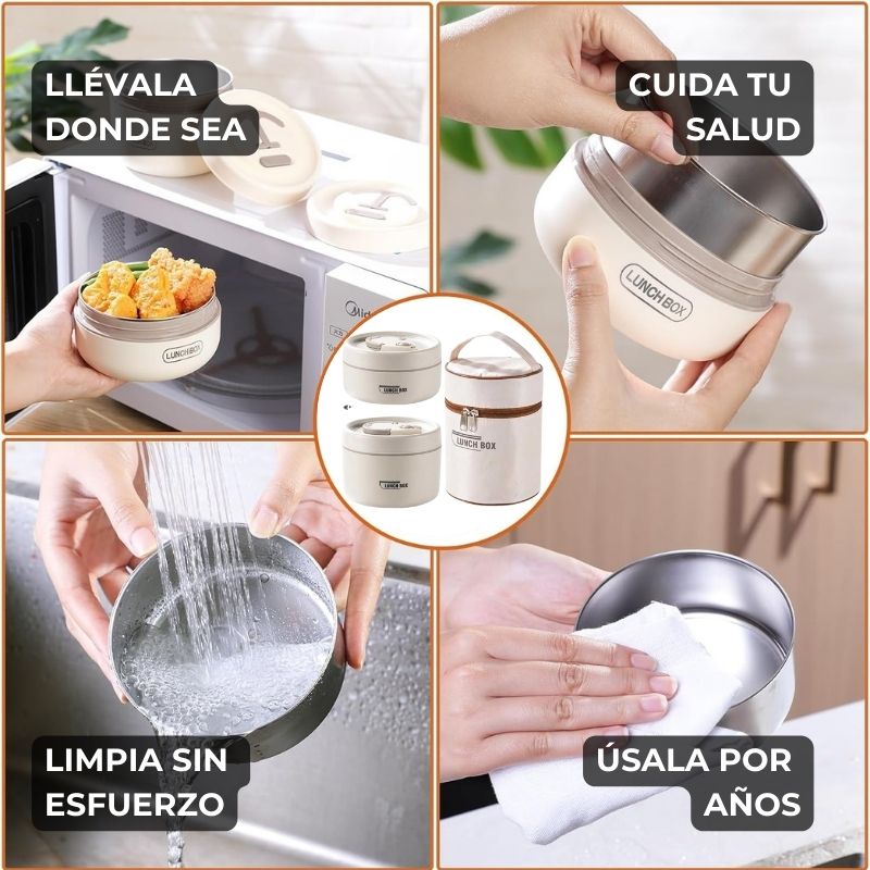 Lunch Box™ Lonchera térmica de acero inoxidable