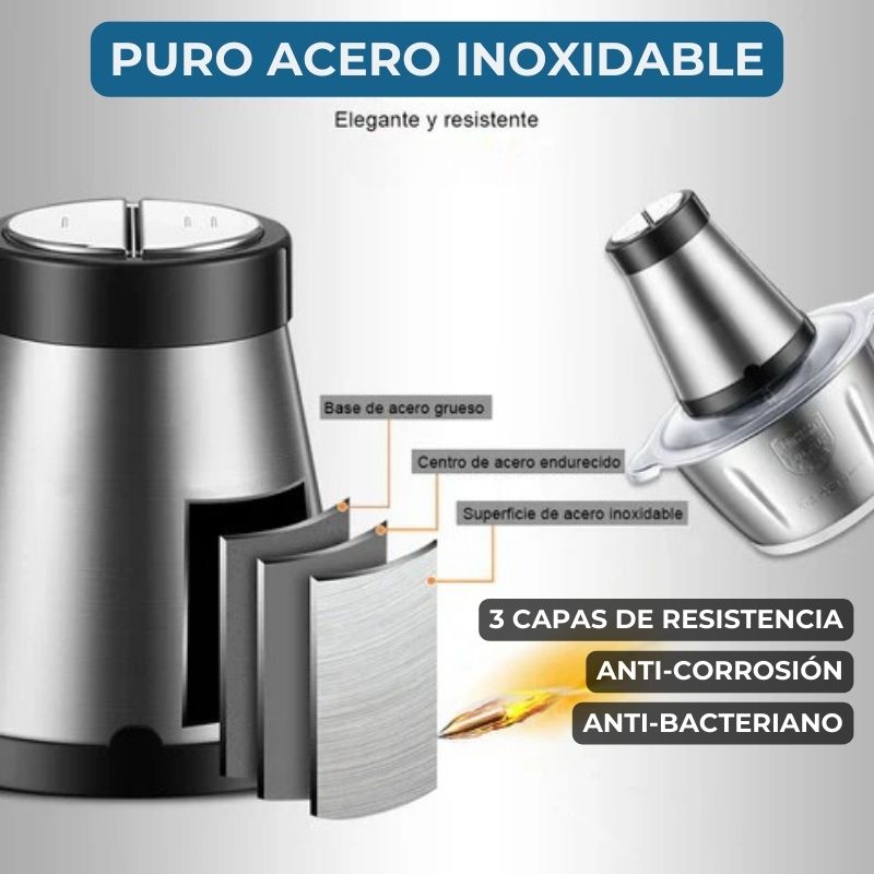 MULTIPROCESADOR ALIMENTOS DE ACERO INOXIDABLE