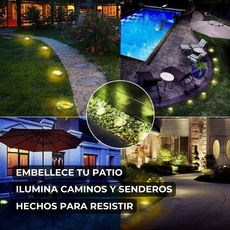 Estacas LED Solares Pack 4x1