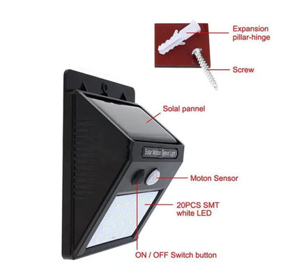 Focos Solares Con Sensor de Movimiento 🌞💡