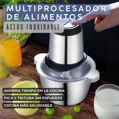 MULTIPROCESADOR ALIMENTOS DE ACERO INOXIDABLE