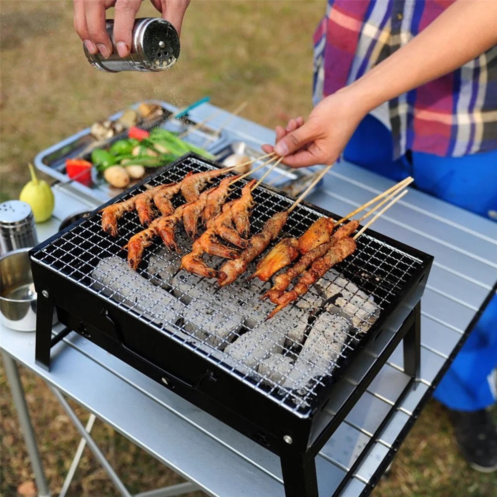 Grill&Go Parrilla Plegable Portátil - Un asado, altiro! 🔥